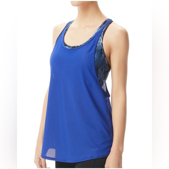 TYR Shirt Women's L(10/12) Blue  Shea 2-in-1 Tank Active DurafastLite Contour - Picture 1 of 11